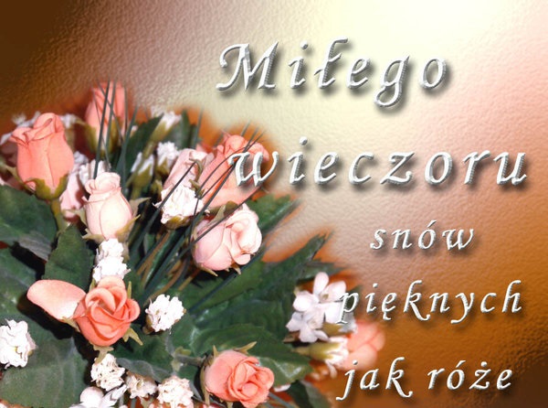 Bukiet kolorowych róż miłego wieczoru